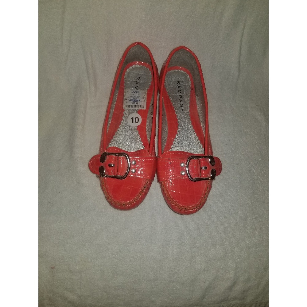 Rampage size 10 orange loafers